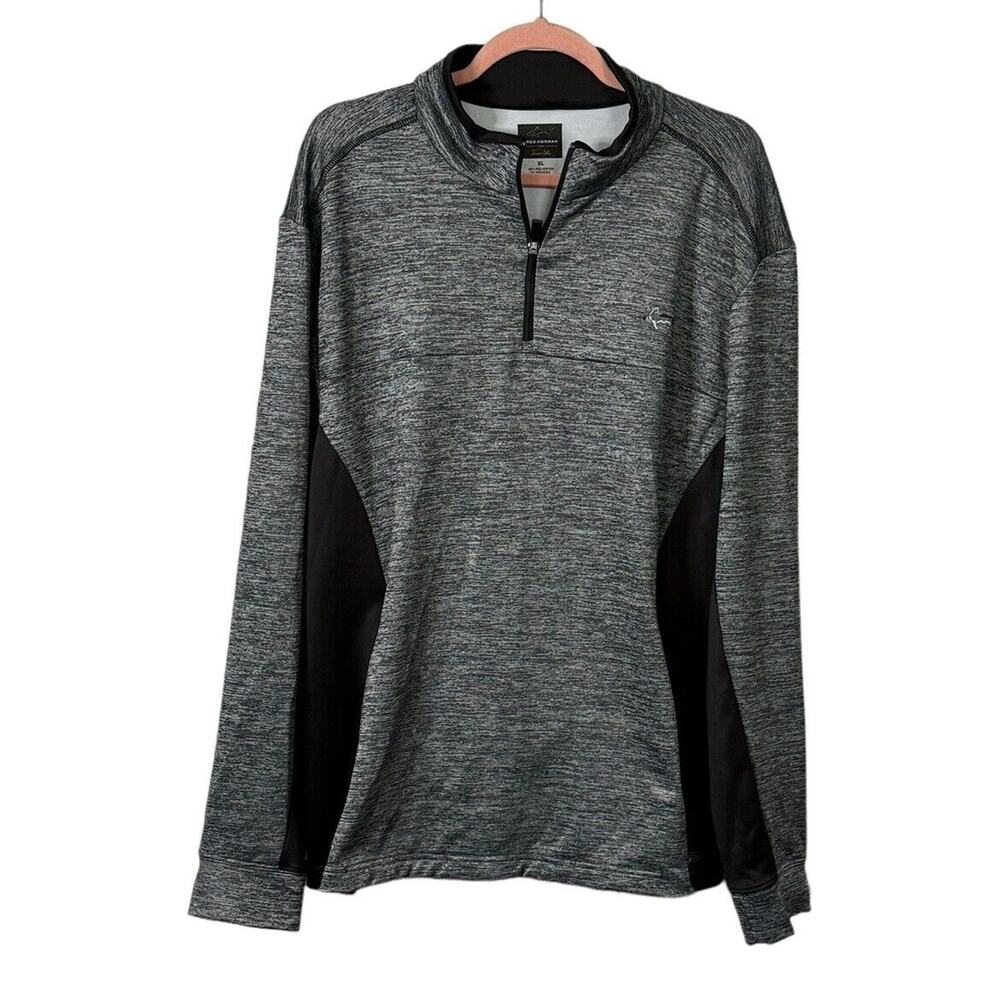 Greg Norman 1/4 Zip Golf Pullover‎ Gray HydroTech Jacket Size XL Long Sleeve